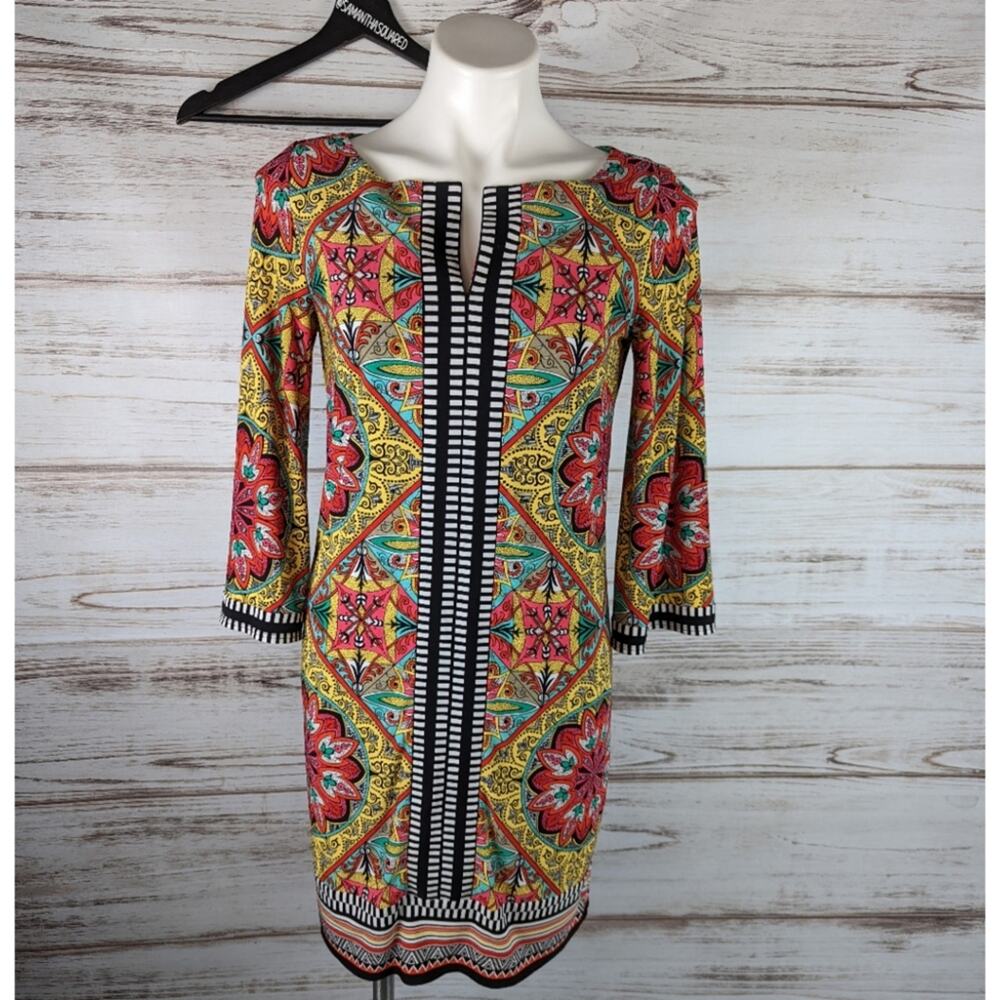 Laundry by Shelli Segal Mod Print Tunic Dress Sz 6